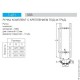 Ручка (комплект) 32x825x1000 мм с креплением под 45º для стекла 8-12 мм, SSS (матовая нержавеющая сталь)